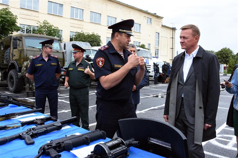 Врио губернатора Курской области посетил территориальное управление Росгвардии
