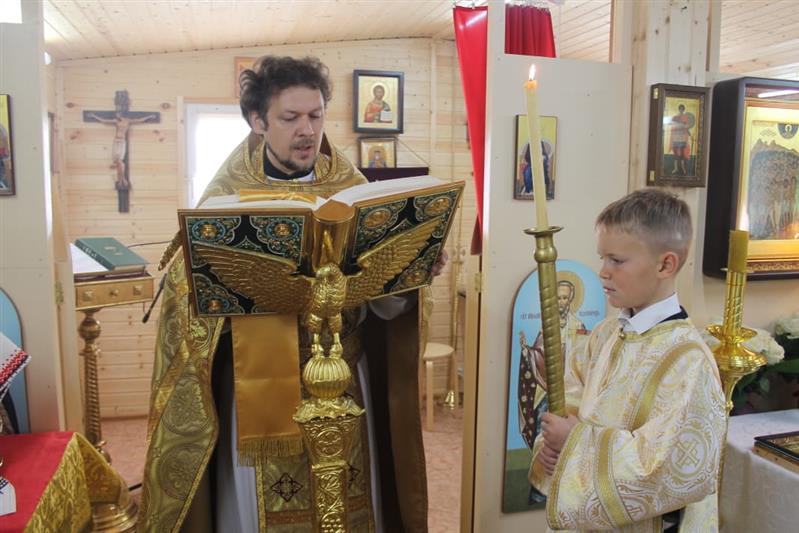 Праздник Успения Пресвятой Богородицы в строящемся главном храме Росгвардии