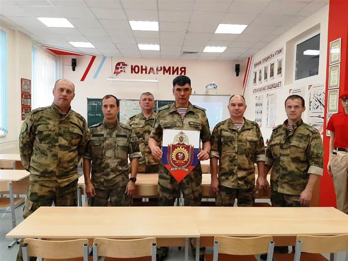 Встреча представителей Главного управления подготовки войск Росгвардии с отрядом юнармейцев «Гвардеец» прошла в Нижегородской области