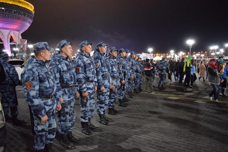 Росгвардия и полиция обеспечили правопорядок во время празднования Дня Республики Татарстан