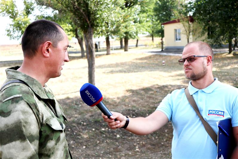 Съемочная группа «Дон-ТР» посетила финальный этап конкурса профессионального мастерства офицеров Росгвардии