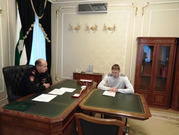Руководитель зауральского управления Росгвардии провел личный прием граждан