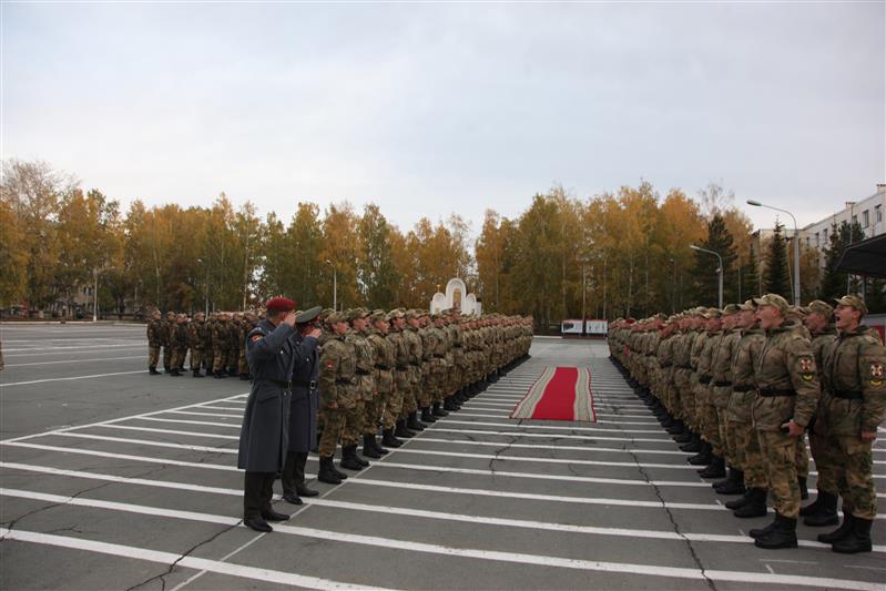Курсанты Новосибирского военного института Росгвардии отметили День образования сил специального назначения