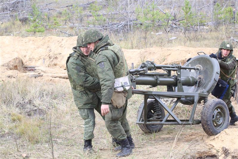 В Нижегородской области прошло тактическое учение подразделений артиллерии Приволжского округа Росгвардии (фото, видео)