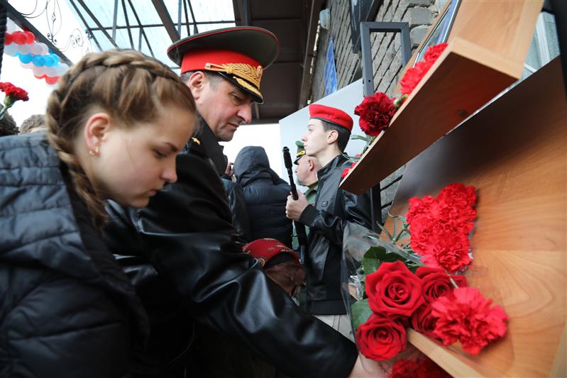 В Нижегородской области открыли мемориальную доску в честь погибшего воина правопорядка
