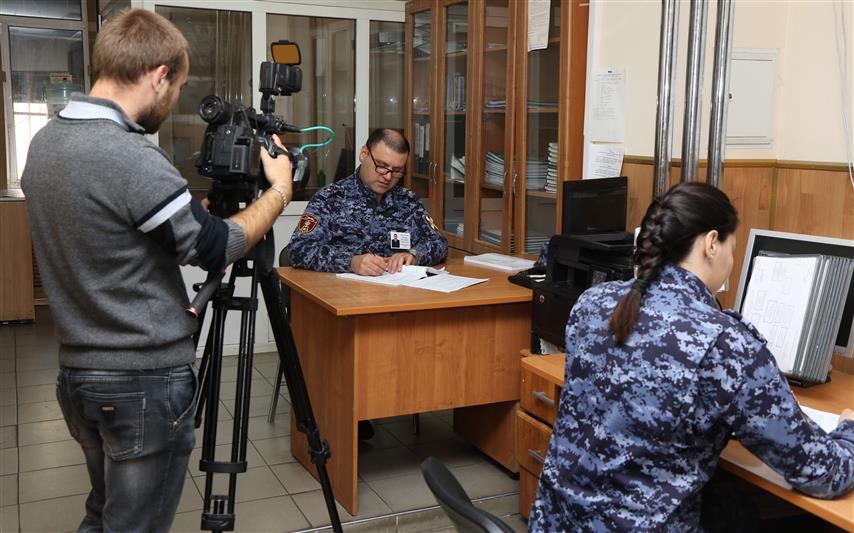 Журналисты телевидения Карачаево-Черкесии посетили республиканское управление вневедомственной охраны 