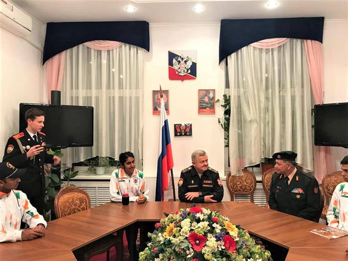 МПКУ имени М.А. Шолохова Росгвардии посетили кадеты из Индии (фото)
