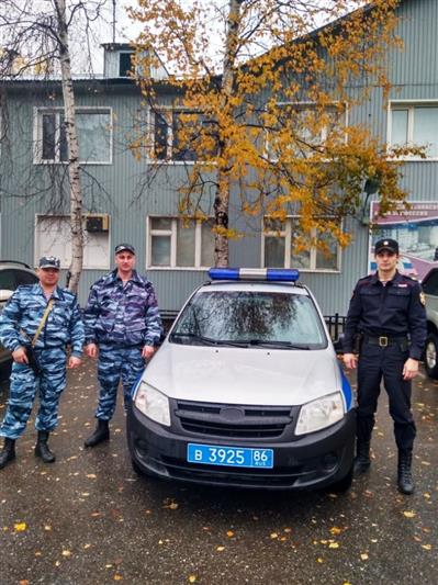 Нарядом вневедомственной охраны Росгвардии в Югре задержан подозреваемый в угрозе убийством