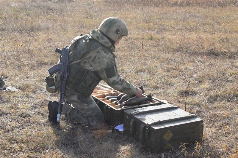 На Урале проведено тактическое учение с миномётной батареей отряда спецназа «Оберег» Росгвардии
