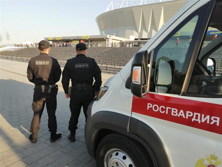 Росгвардия обеспечила безопасность футбольного матча 14-го тура РПЛ в Ростове-на-Дону