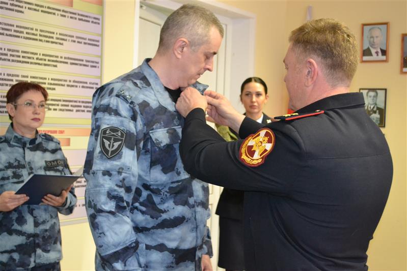 Сотрудник ульяновского ОМОН Росгвардии награжден медалью «За отвагу»