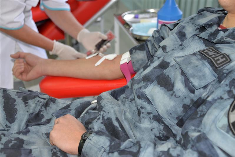 В Башкирии более 40 росгвардейцев стали донорами крови