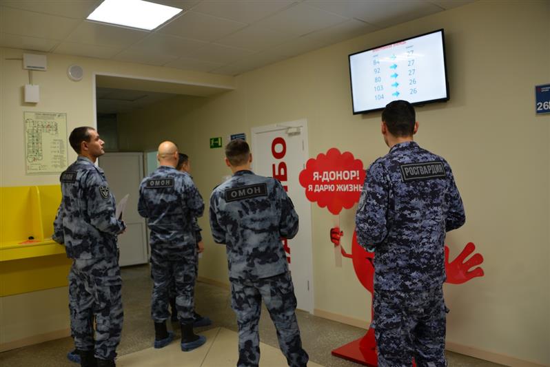 В Башкирии более 40 росгвардейцев стали донорами крови