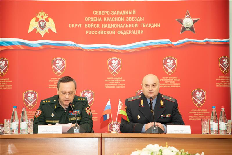 Делегация внутренних войск Республики Беларусь посетила Северо-Западный округ Росгвардии с рабочим визитом