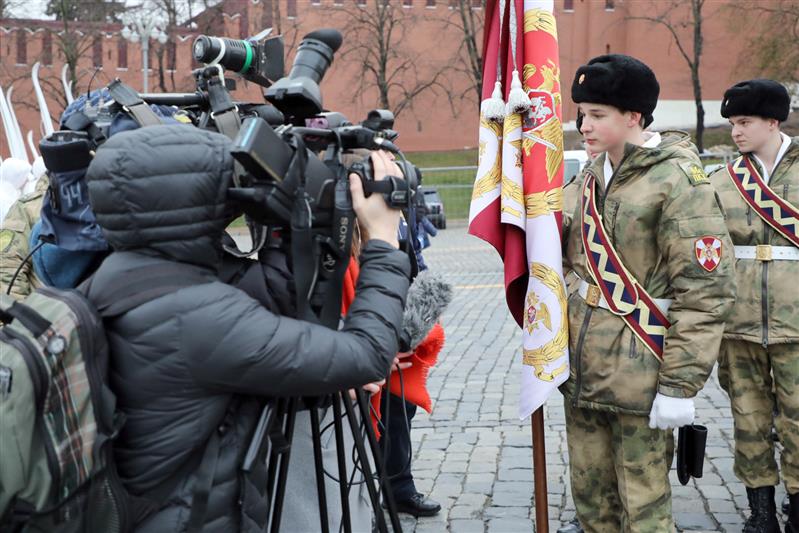 Кадеты Росгвардии приняли участие в торжественном марше на Красной площади (видео)