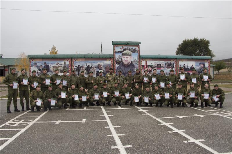 В полку грозненского соединения проведена акция «В память о военной службе в Росгвардии»