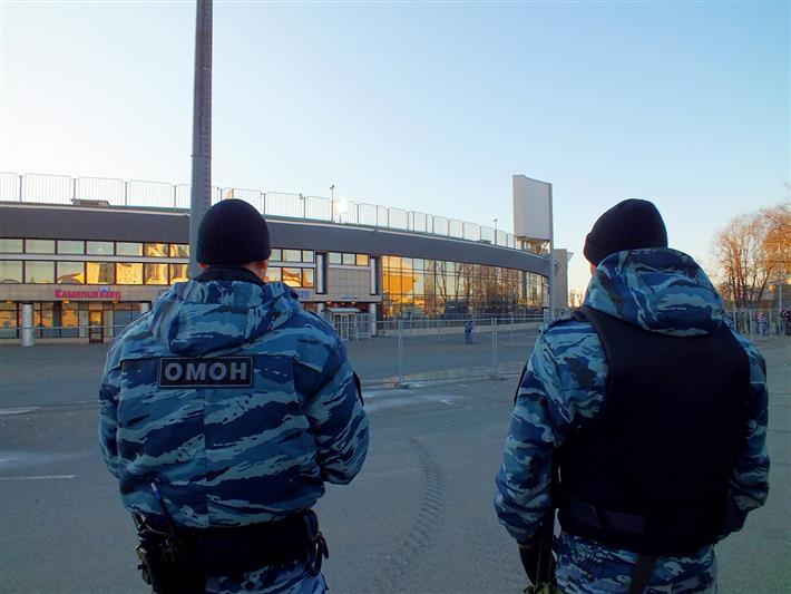Росгвардия и полиция успешно выполнили задачи по охране общественного порядка на футбольном матче между командами «Рубин» - «Зенит» в Казани