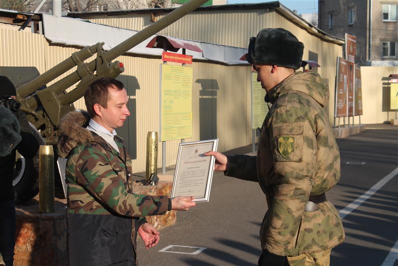 В казанском специальном моторизованном полку Росгвардии прошли мероприятия всероссийской акции «В память о военной службе»