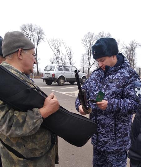 Росгвардия провела оперативно-профилактическое мероприятие на Белгородчине в связи с началом нового охотничьего сезона 