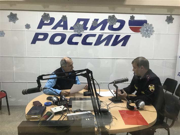 Офицер Управления Росгвардии по Волгоградской области выступил в эфире «Радио России»