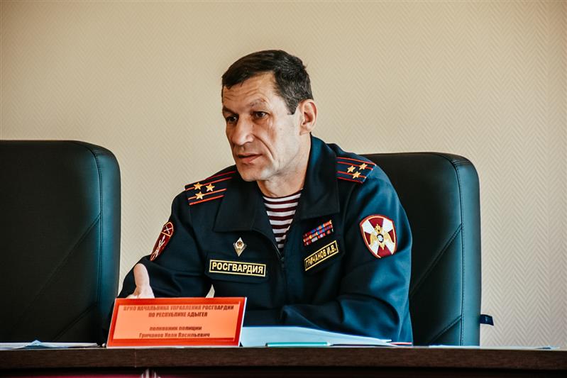 В Управлении Росгвардии по Республике Адыгея прошло оперативное совещание