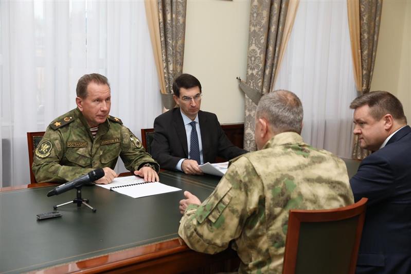 Генерал армии Виктор Золотов открыл в Рязани памятник сотрудникам и военнослужащим Росгвардии, погибшим при исполнении служебного долга