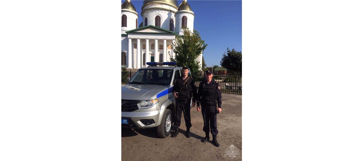 В Тамбовской области росгвардейцы задержали мужчину, угрожавшего расправой своей супруге