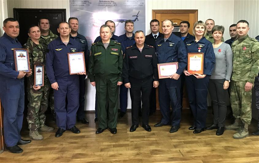 Сотрудники донского авиационного отряда специального назначения Росгвардии отметили 13-ю годовщину создания подразделения