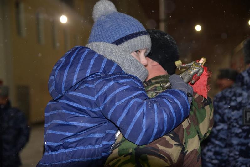Сводный отряд Управления Росгвардии по Свердловской области прибыл в Екатеринбург из служебной командировки 
