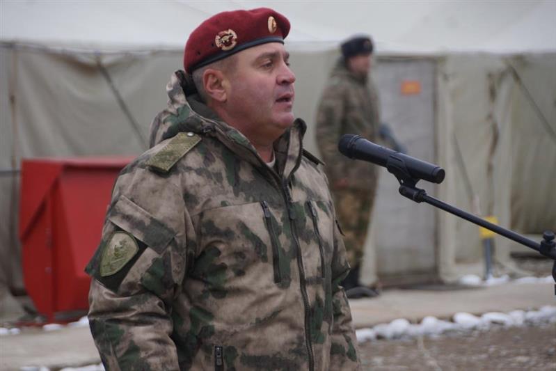 Командующий ОГВ(с) на Северном Кавказе поздравил личный состав  отряда спецназа «Барс» с окончанием служебной командировки
