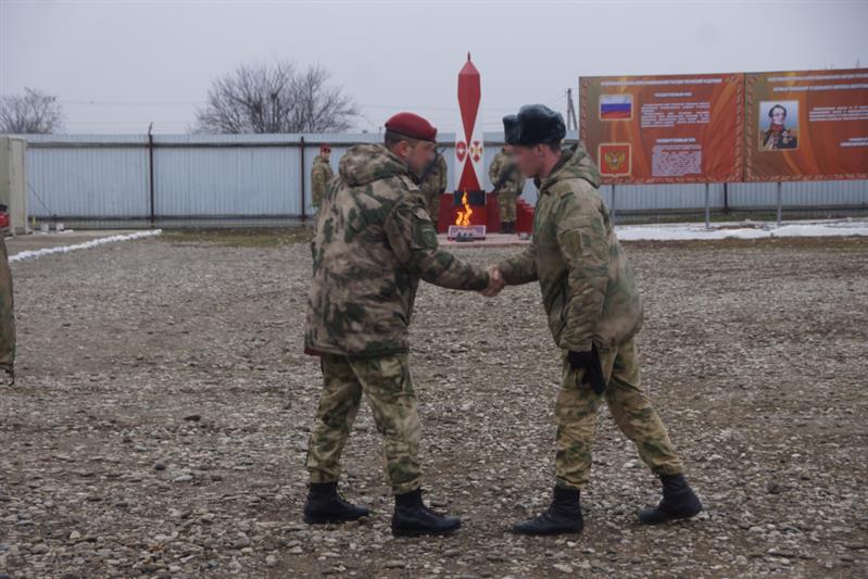 В  Объединенной группировке войск (сил) на Северном Кавказе отметили день формирования ордена Кутузова Краснознаменного центра специального назначения «Витязь» Отдельной дивизии оперативного назначения им. Ф.Э. Дзержинского войск национальной гвардии Российской Федерации