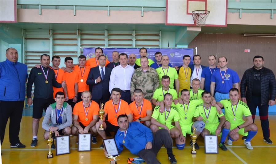 Команда Росгвардии вошла в тройку лучших на окружном межведомственном турнире по мини-футболу в Ессентуках