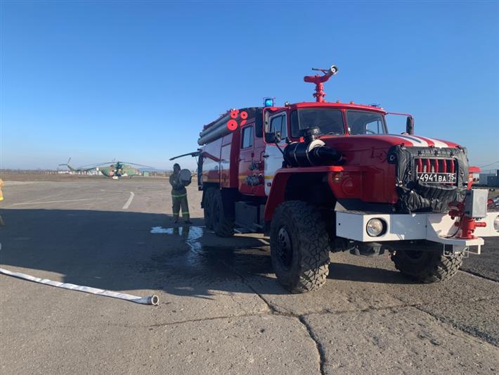 В Чеченской Республике военнослужащие и сотрудники ОГВ(с) провели  противопожарную  тренировку