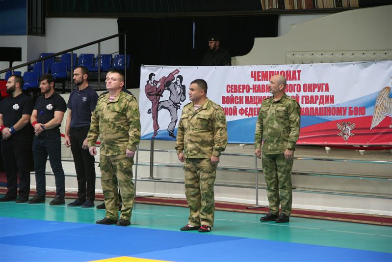 В Грозном стартовал чемпионат Северо-Кавказского округа Росгвардии по рукопашному бою (фото, видео)