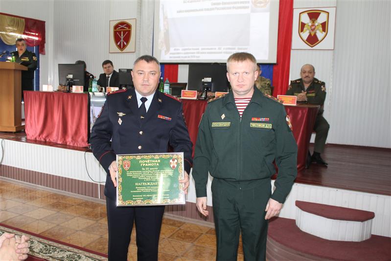 В махачкалинском соединении Росгвардии подвели итоги служебной деятельности