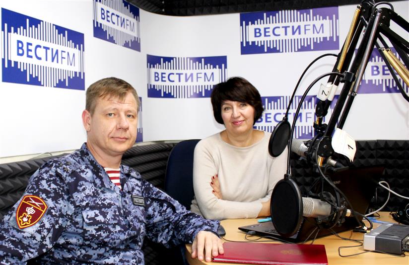 Руководитель вневедомственной охраны Севастополя рассказал об итогах  служебной деятельности подчинённых в эфире «Вести-FМ» 