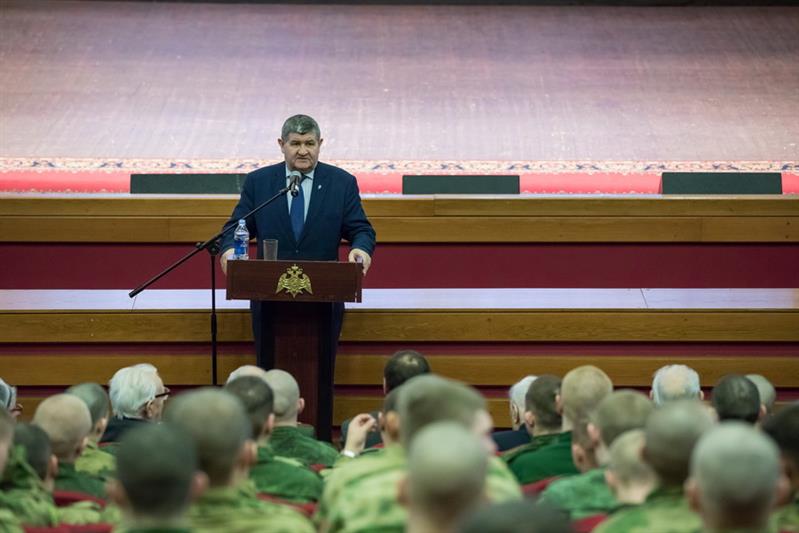 В Росгвардии состоялась тематическая встреча «Непокоренный город», посвящённая 76-летию снятия блокады Ленинграда