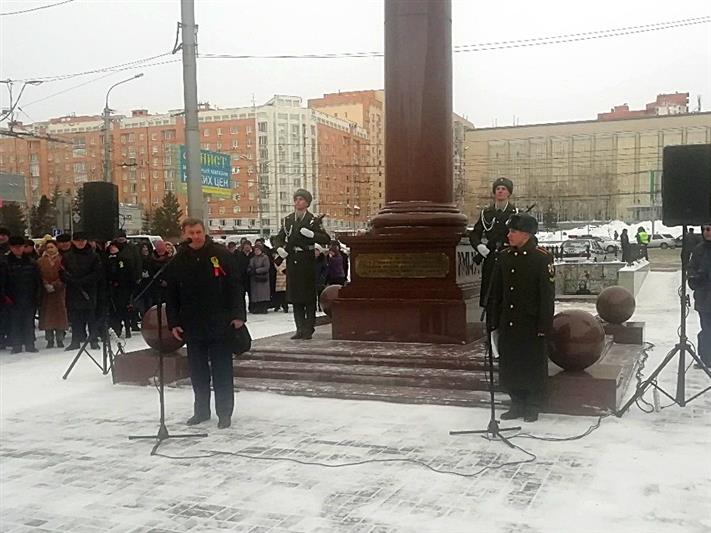 Курсанты Новосибирского военного института Росгвардии почтили память погибших жителей блокадного Ленинграда