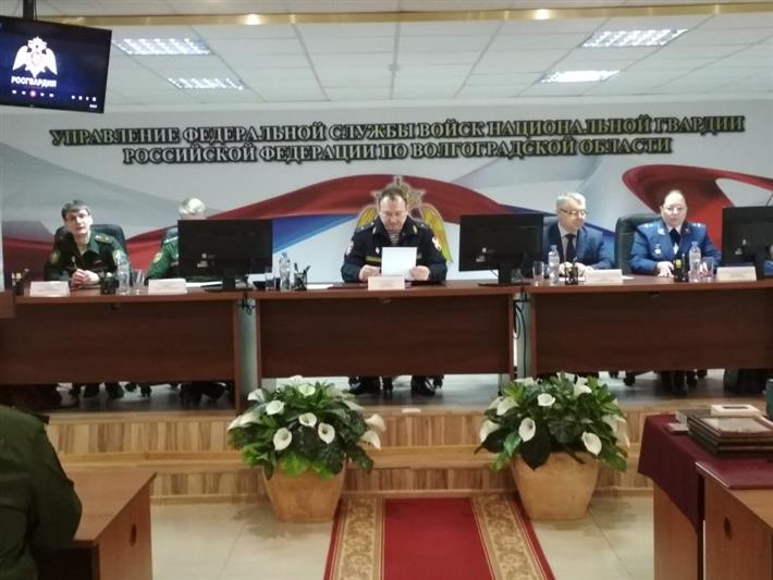 Волгоградские росгвардейцы подвели итоги служебно-боевой деятельности за 2019 год