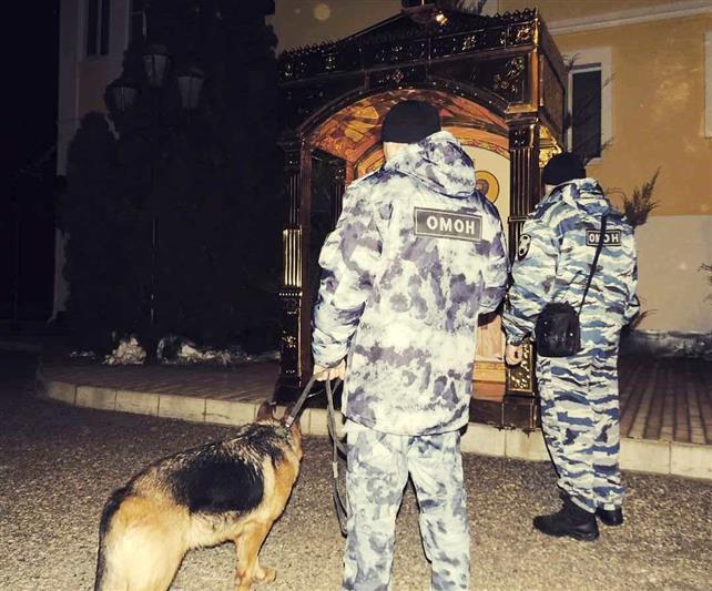 Росгвардия обеспечила правопорядок в период празднования Рождества Христова на юге России