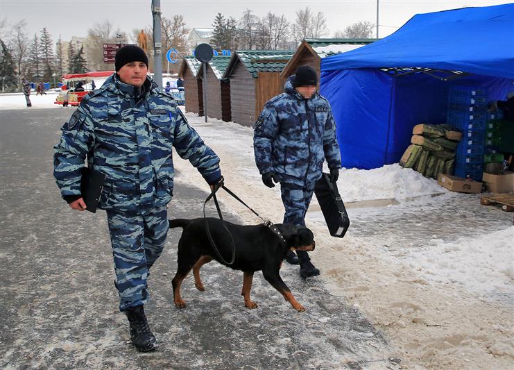 В Мордовии росгвардейцы приняли участие в обеспечении безопасности новогодних торжеств