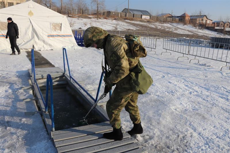  В Восточном округе правопорядок во время празднования Крещения Господня обеспечили сотрудники Росгвардии