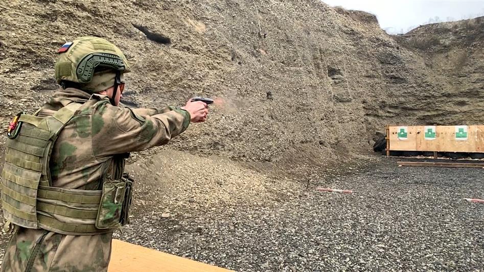 В Объединенной группировке войск (сил) на Северном Кавказе среди военнослужащих спецназа Росгвардии прошло соревнование по стрельбе, посвященное Дню защитника Отечества
