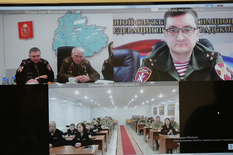Тульские и волгоградские росгвардейцы провели телемост с участниками Сталинградской битвы 