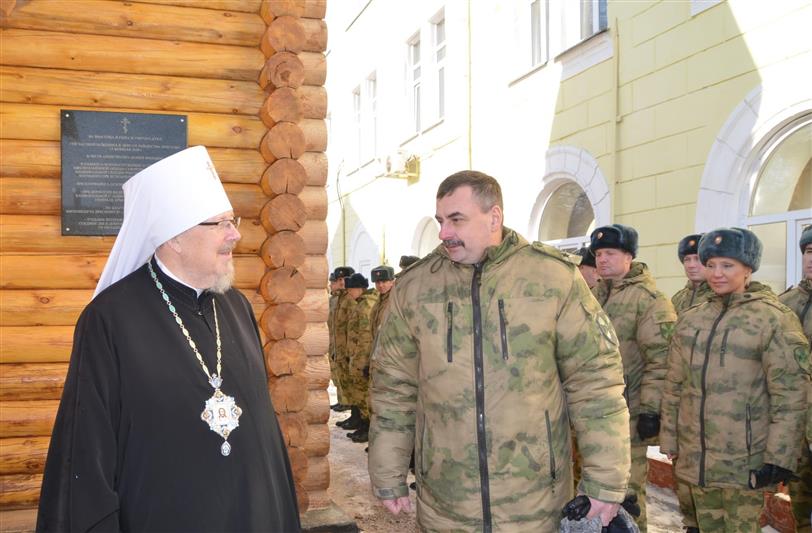 К 100-летию Красноярского соединения Росгвардии состоялось торжественное освящение часовни Архистратига Михаила