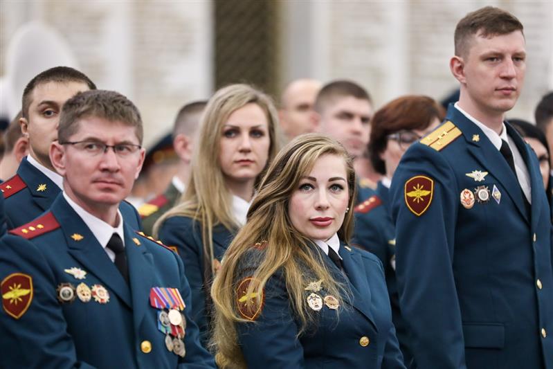 В Музее Победы состоялся торжественный прием военнослужащих и сотрудников Росгвардии
