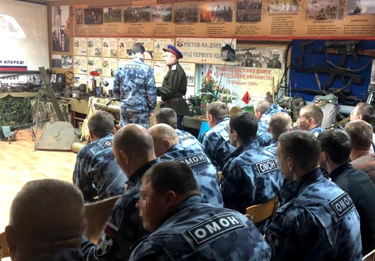 Военнослужащие и сотрудники Южного округа Росгвардии присоединились к всероссийской акции «Неделя мужества»