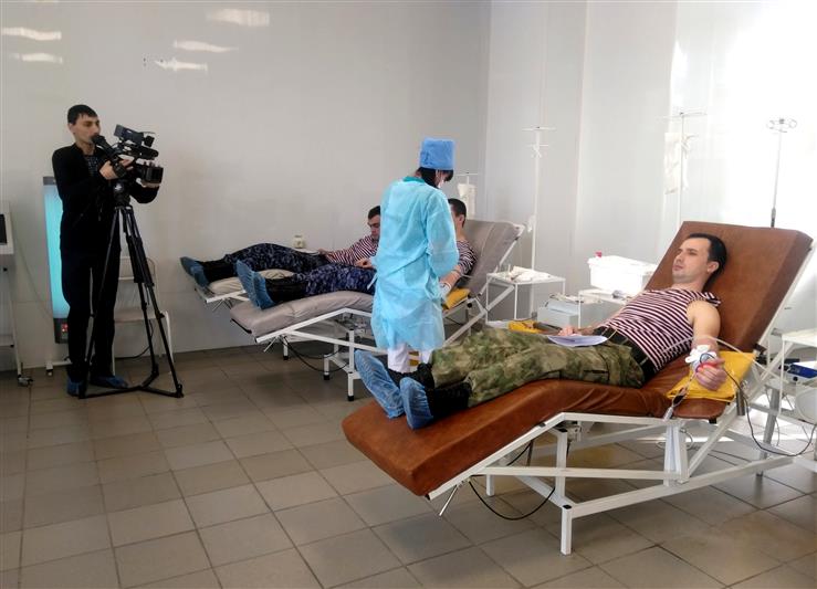 Росгвардия поддержала донорские акции на юге России (видео)