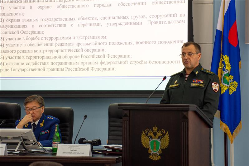 Командующий Уральским округом Росгвардии принял участие в работе коллегии военной прокуратуры Центрального военного округа
