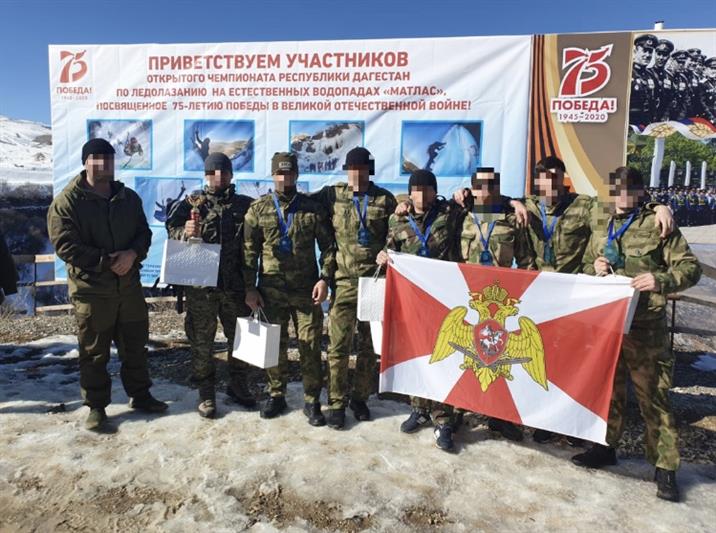 Росгвардейцы Дагестана стали серебряными и бронзовыми призерами Чемпионата республики по ледолазанию